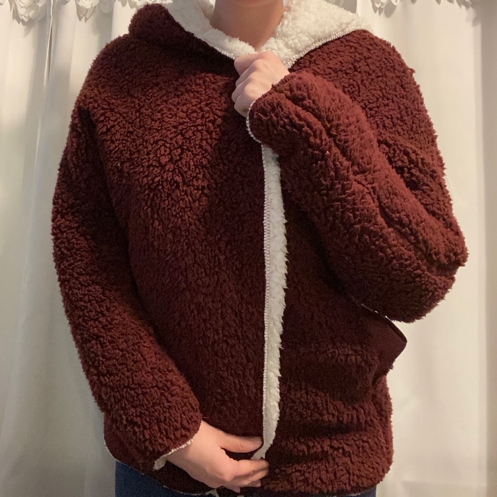 Reversible fur jacket